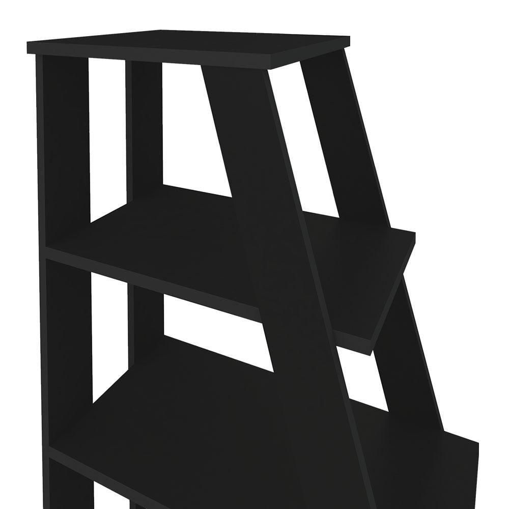 Miniatura Mesa Escrivaninha Em L Eron E Estante Livreiro Stela A06 Preto - Mpozenato