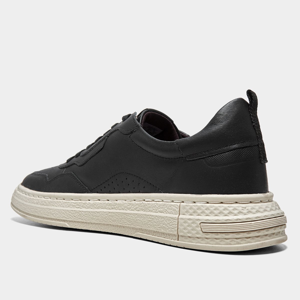 Miniatura Tênis Couro Democrata Denim Jake Masculino Preto - 39