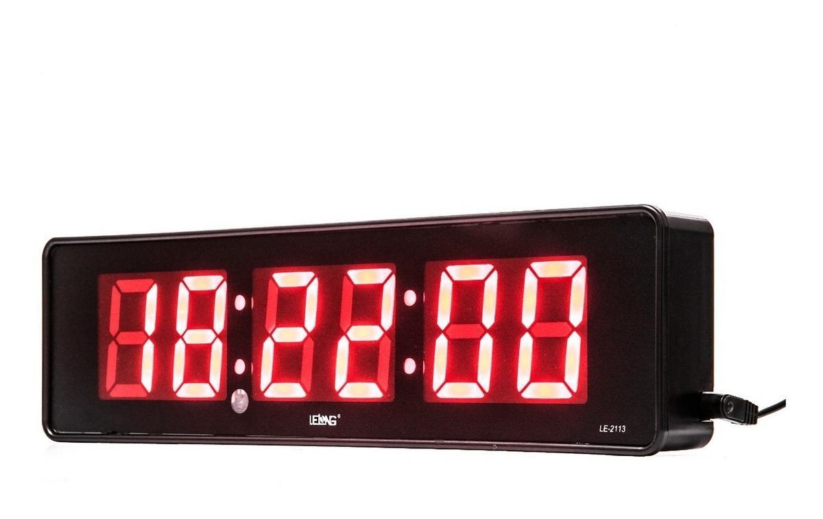Relógio Led Digital Cronometro De Parede Mesa + Controle