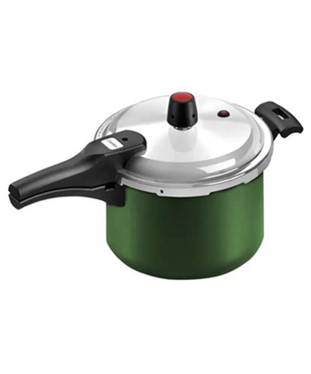 Miniatura Panela de Pressao Alumínio 3,0L Fechamento Externo Antiaderente Verde