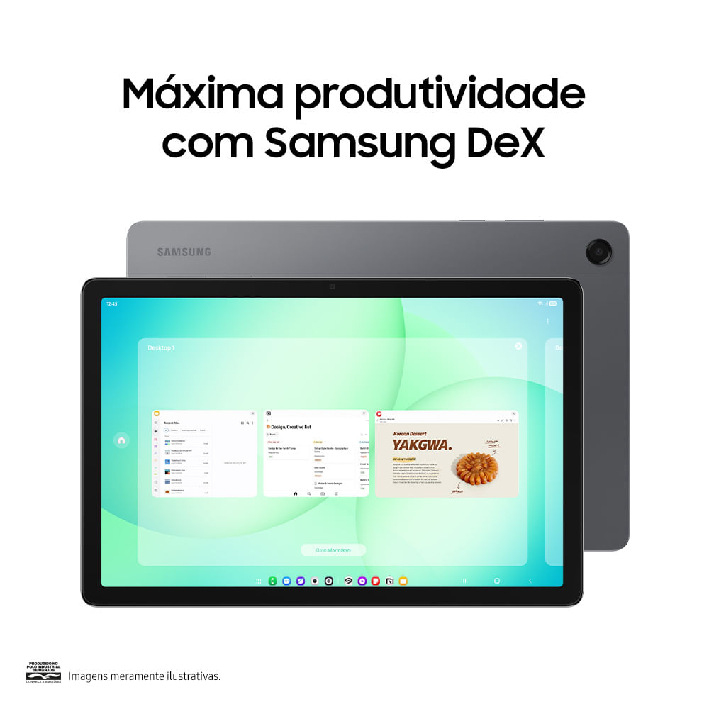 Miniatura Tablet Samsung Galaxy Tab A11+ Wi-Fi 128GB, Tela 11", RAM 6GB, Câmera 8MP