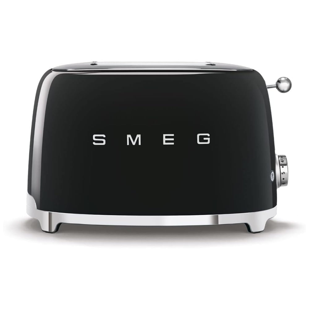 Miniatura Conjunto Smeg Retro de Cafeteira e Torradeira 2 Fatias Preta