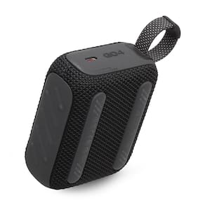 Caixa de Som Portátil JBL GO 4 com 4,2 W RMS, Bluetooth 5.3 e Resistência à Água IP67 - Preta
