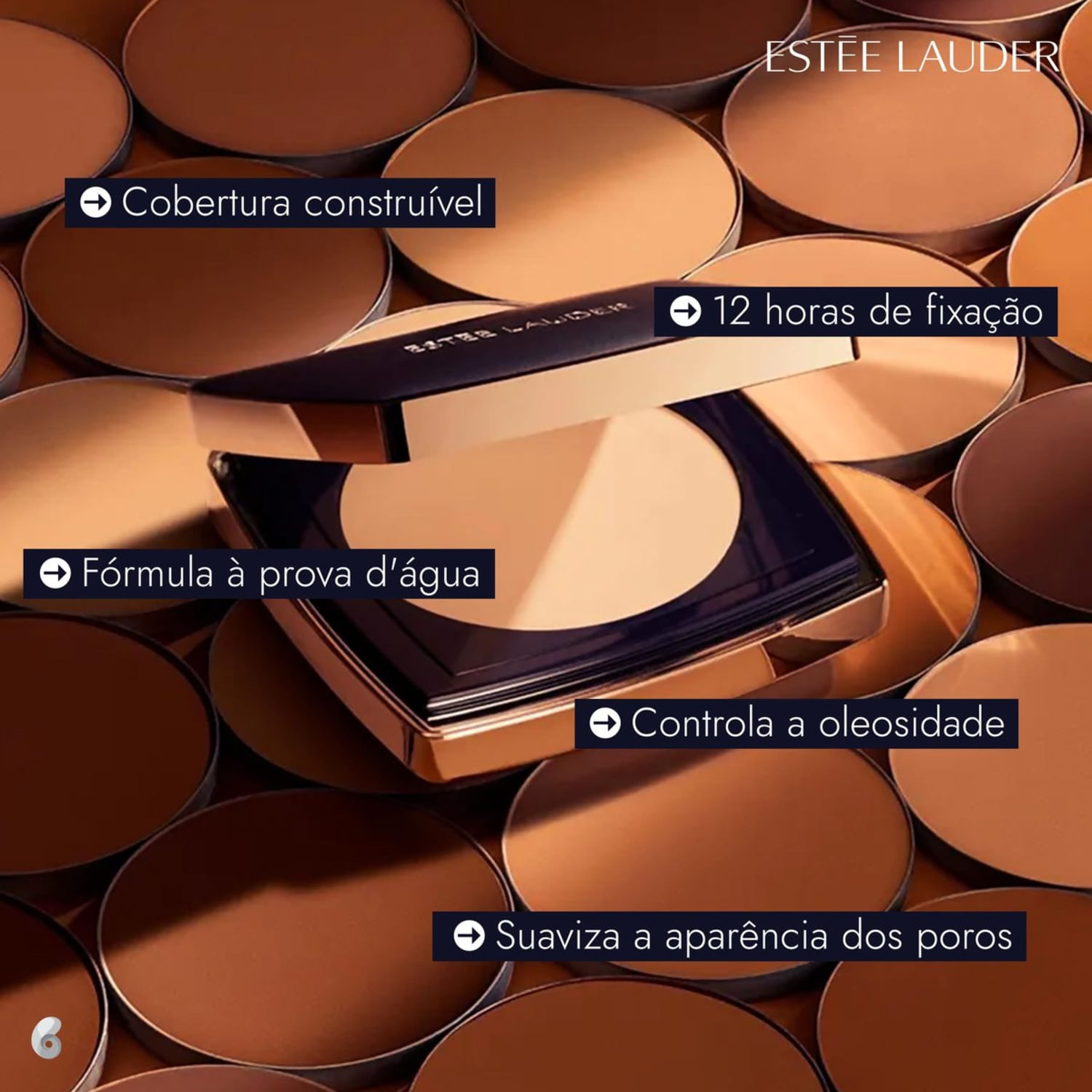 Miniatura Estée Lauder Double Wear Stay-in-Place Matte FPS 10 4N2 - Base Matte em Pó 12g