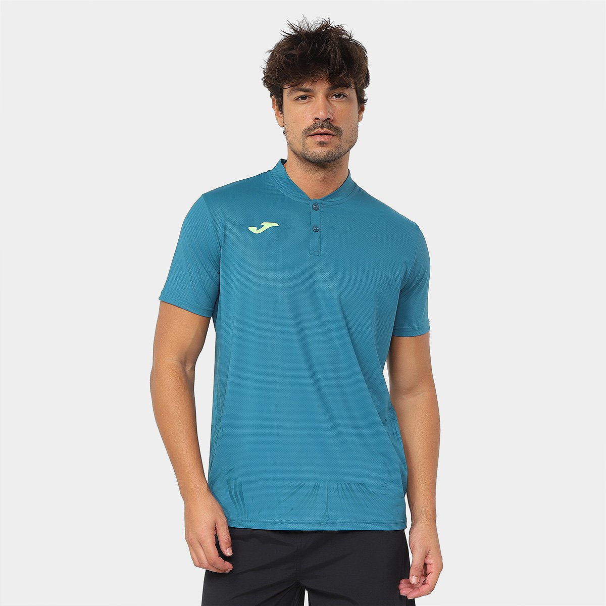 Miniatura Camisa Polo Joma Casual Esportiva Masculina Azul Petróleo - EGG