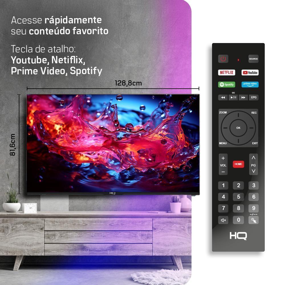 Smart Tv Hq 60 4k Tela Sem Bordas Design Slim Hqs60nkhm