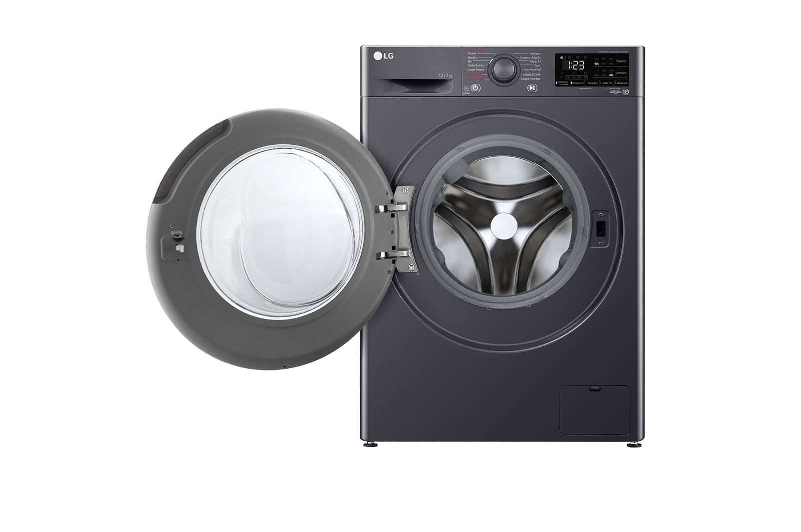 Lava e Seca LG VC5 12kg Titanium com Inteligência Artificial AIDD™ (CV3012MC5A) - 220v