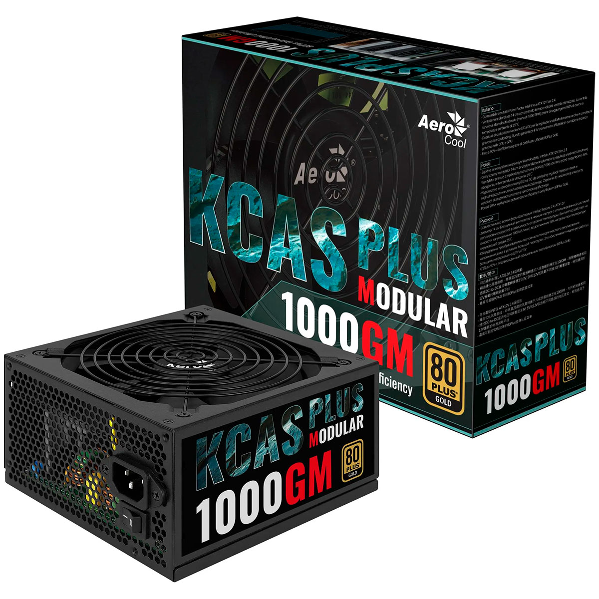 Miniatura Fonte Gamer Aerocool KCAS 1000W 80 Plus Gold Full Range