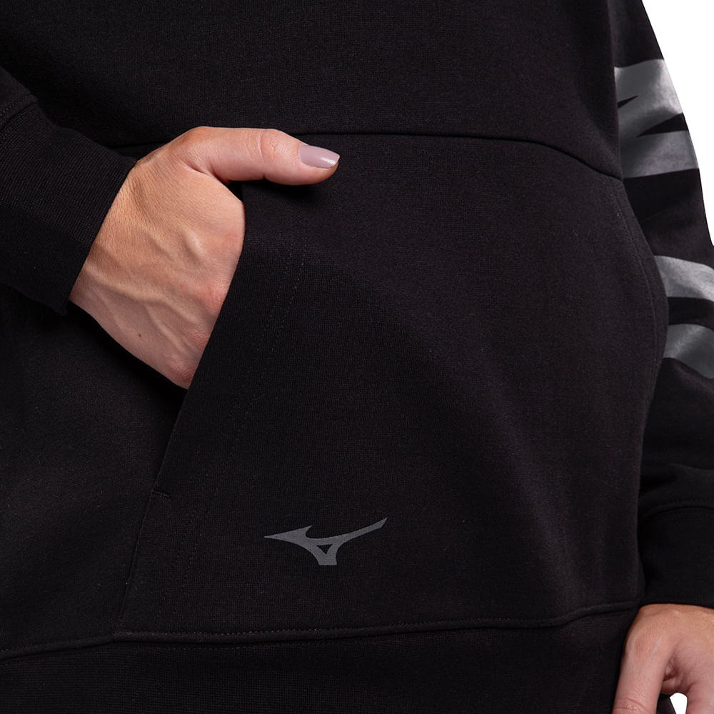 Miniatura Moletom Canguru Sportstyle Feminino Mizuno Preto - G