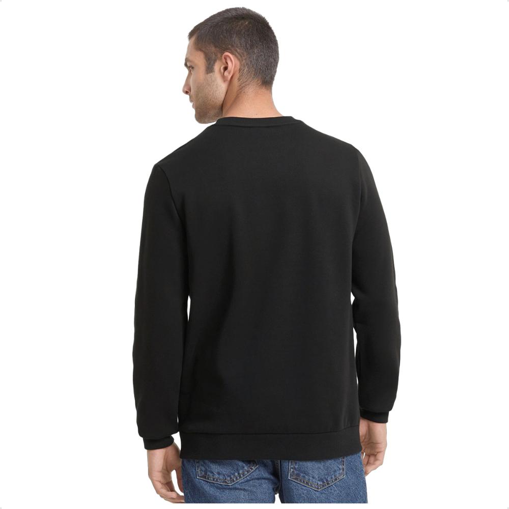 Miniatura Blusa Moletom Puma Essentials Crew FL Masculina Preto / Branco - P