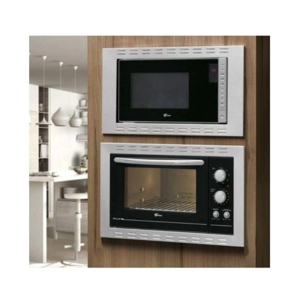 Miniatura Kit Forno Elétrico 44l e Micro-ondas de Embutir Fischer 220v