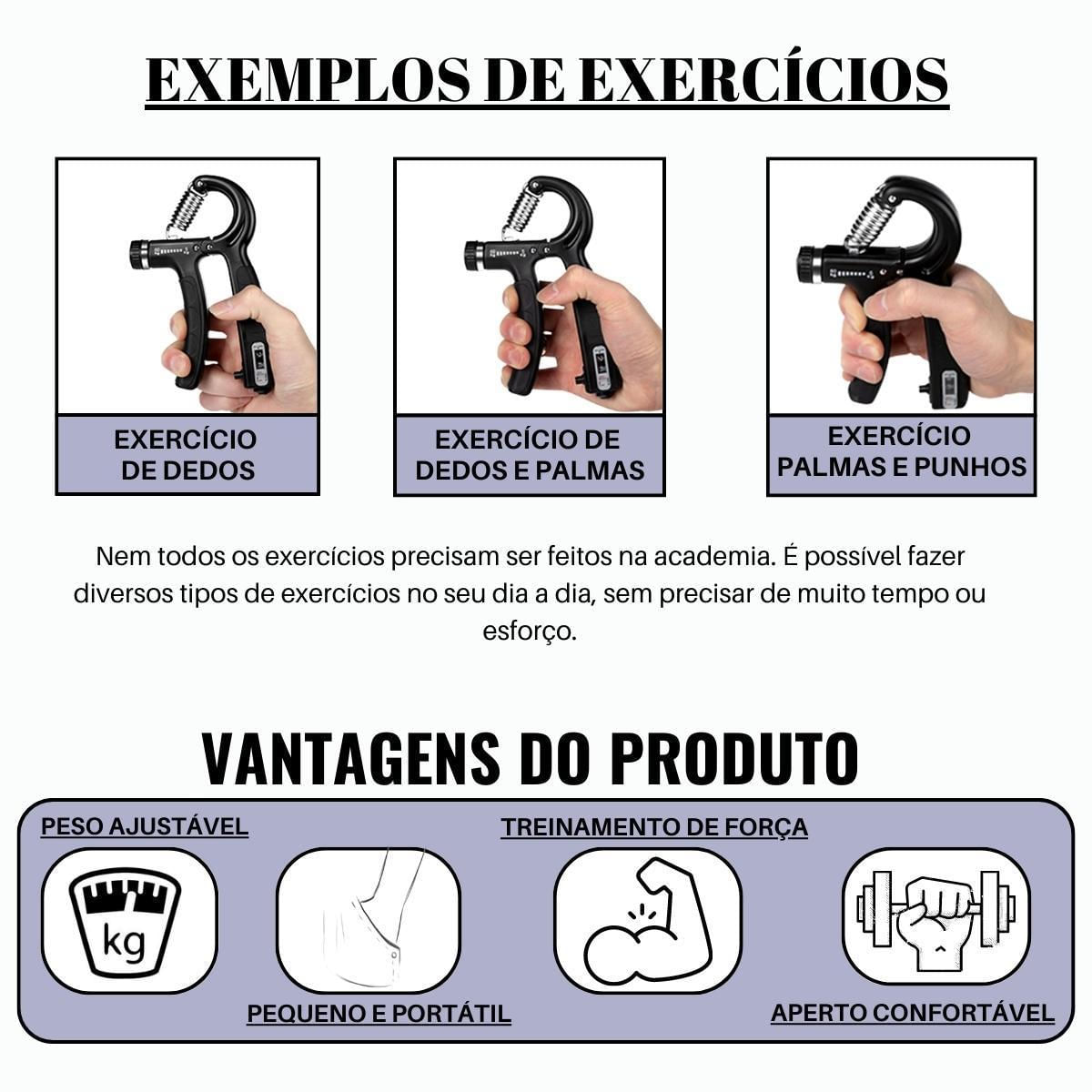 Miniatura Hand Grip Aparelho Muscular Recuperação De Lesões E Contador