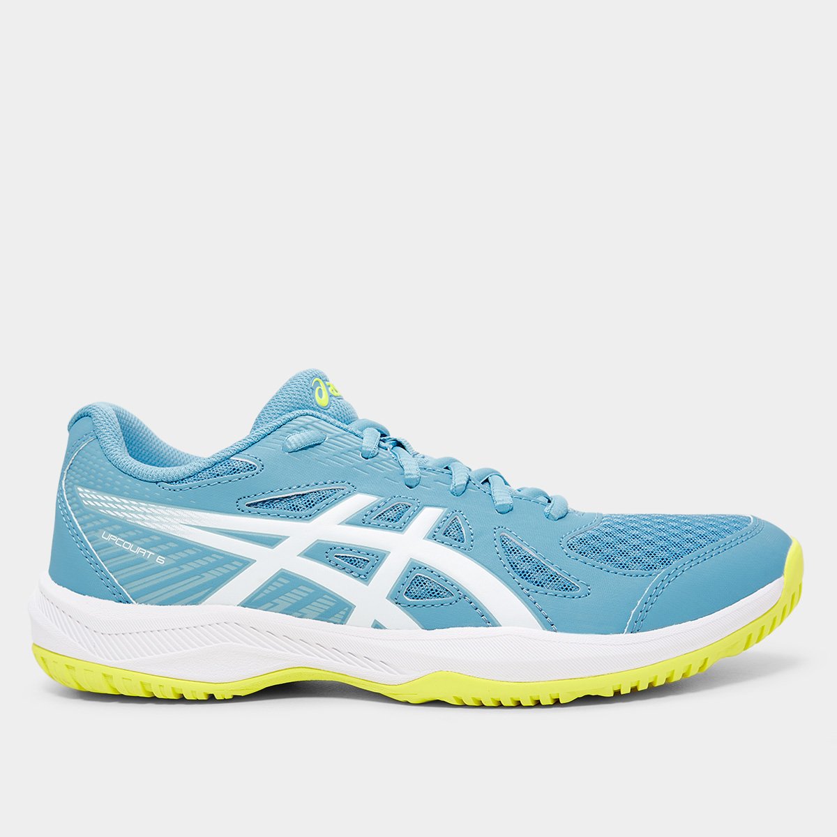 Miniatura Tênis Asics Upcourt 6 Feminino Azul+Off White - 34