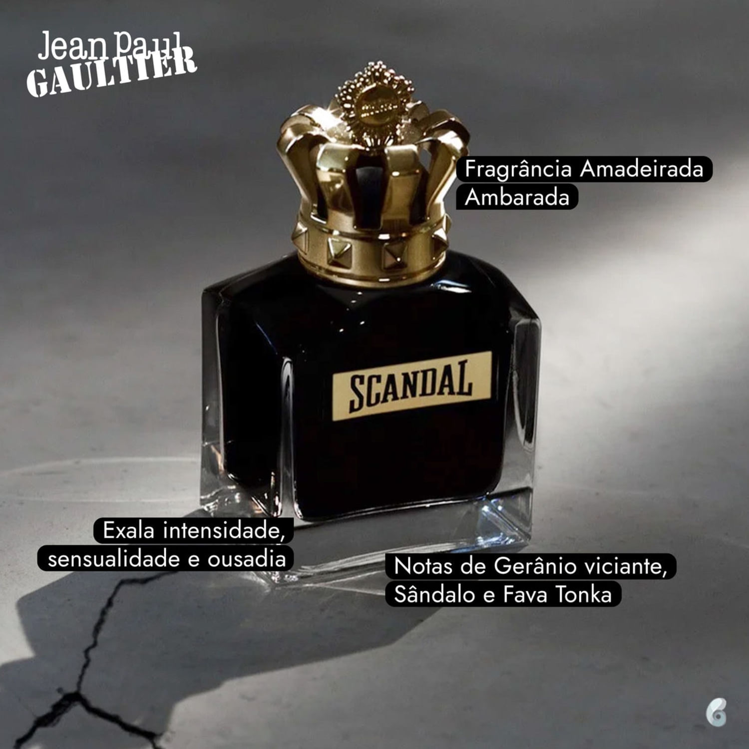 Miniatura Scandal Pour Homme Jean Paul Gaultier Eau de Parfum - Perfume Masculino 150ml