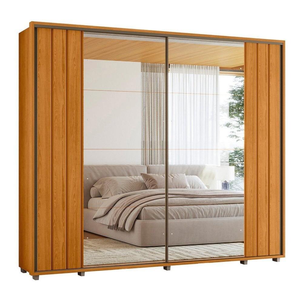 Miniatura Guarda Roupa Casal 2 Portas com Espelho Dali Cinamomo