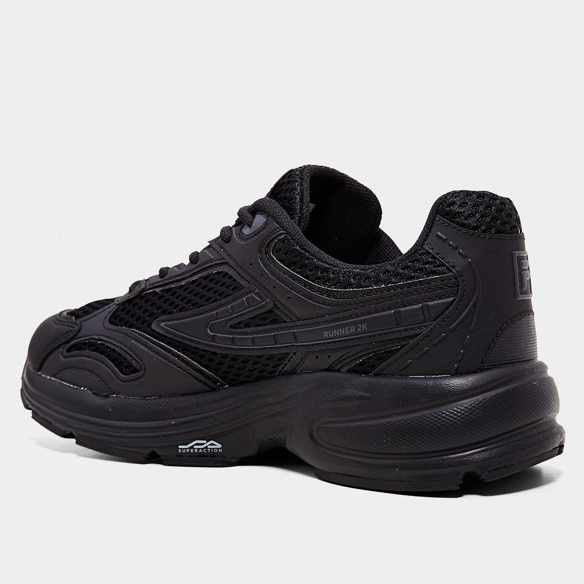 Miniatura Tênis Fila Runner 2k Masculino Preto+Grafite - 38