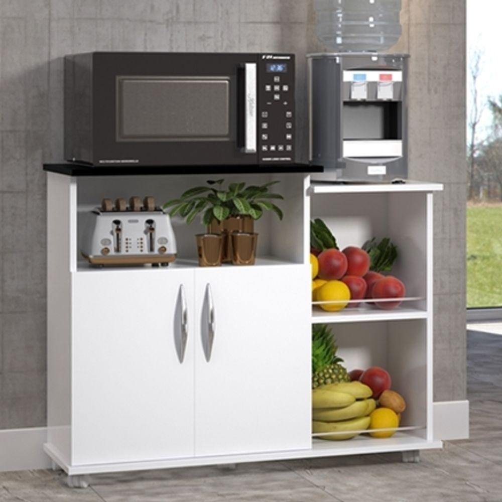 Miniatura Fruteira Armário De Cozinha 2 Portas C/ Rodinhas Base Uten.