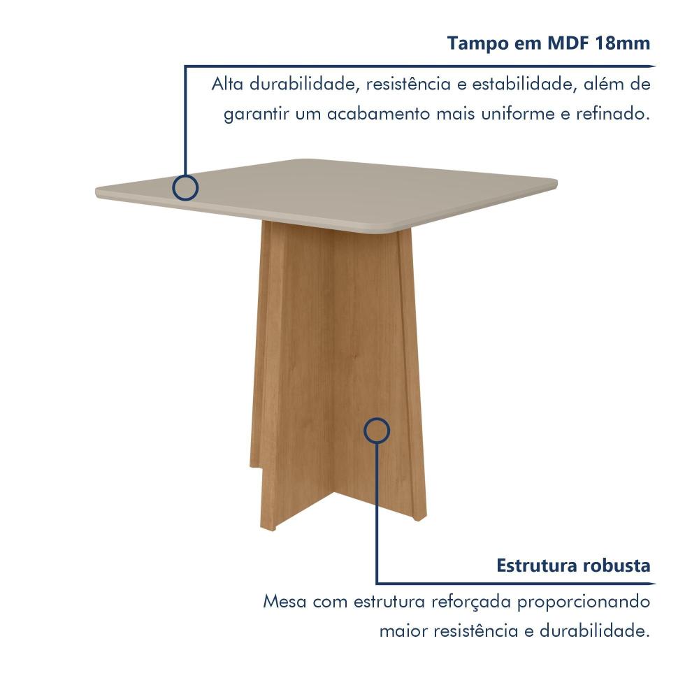 Quadr Mesa de Jantar 4 Lugares Quadr… | Shopping do Inter