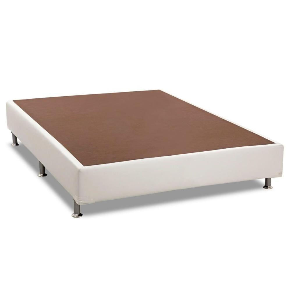 Miniatura Cama Box Base Viúva Universal Courano White (128x188x30) - Ortobom