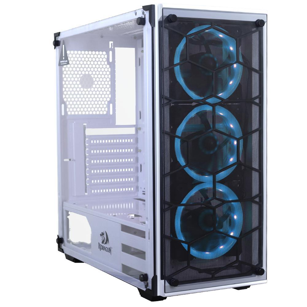 Miniatura Gabinete Gamer Redragon Wheeljack Branco Vidro S/Fan Gc-606W