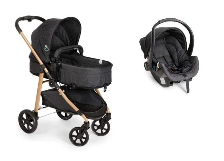 Miniatura Carrinho Galzerano Extreme Vita Verde Com Bebe Conforto