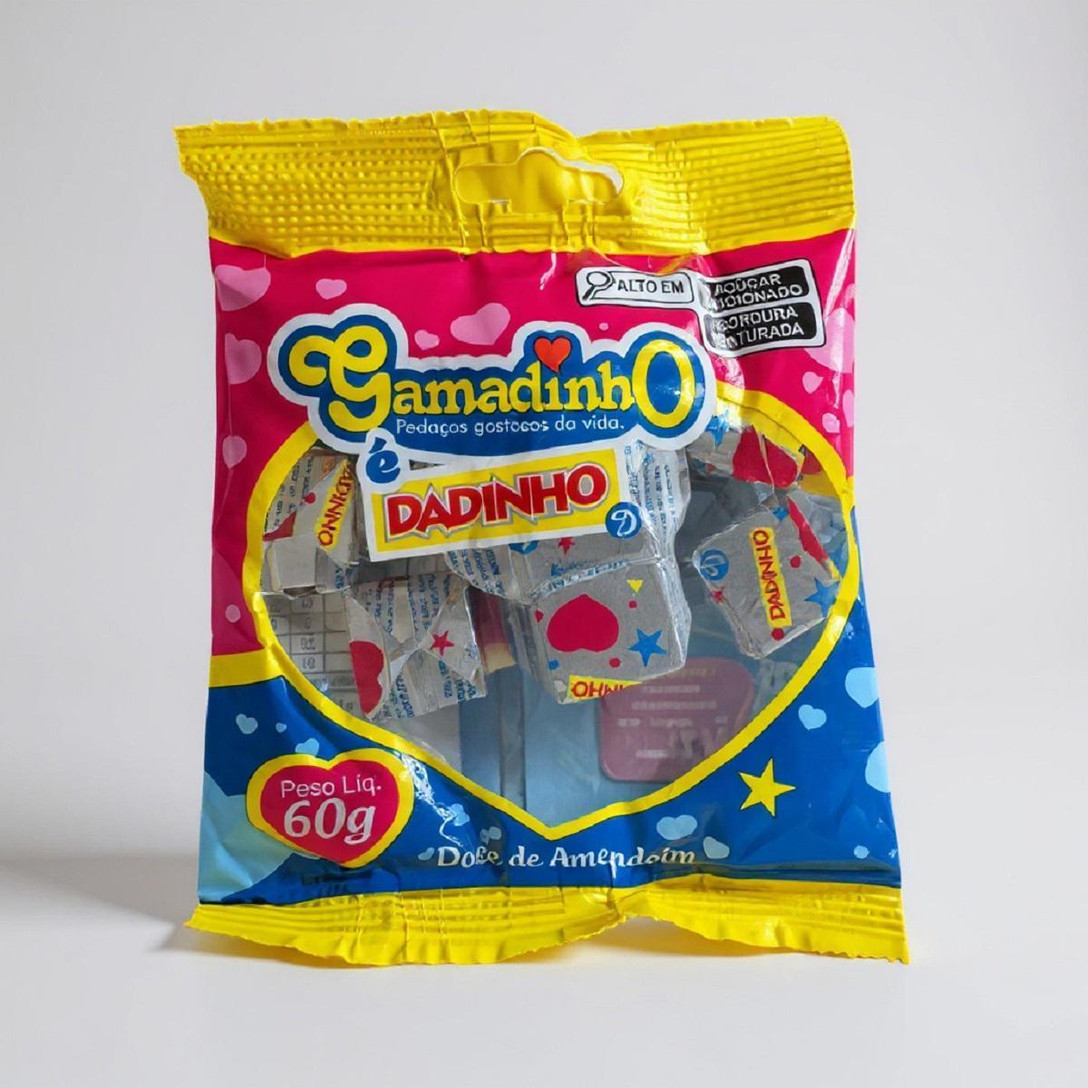 Miniatura Mini Doce Dadinho Gamadinho 20 Pacotes Amendoim Cremoso 60G