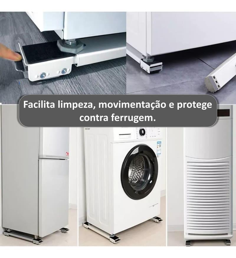 Miniatura Suporte De Rodinhas Geladeira Fogão Maquina Lavar Freezer