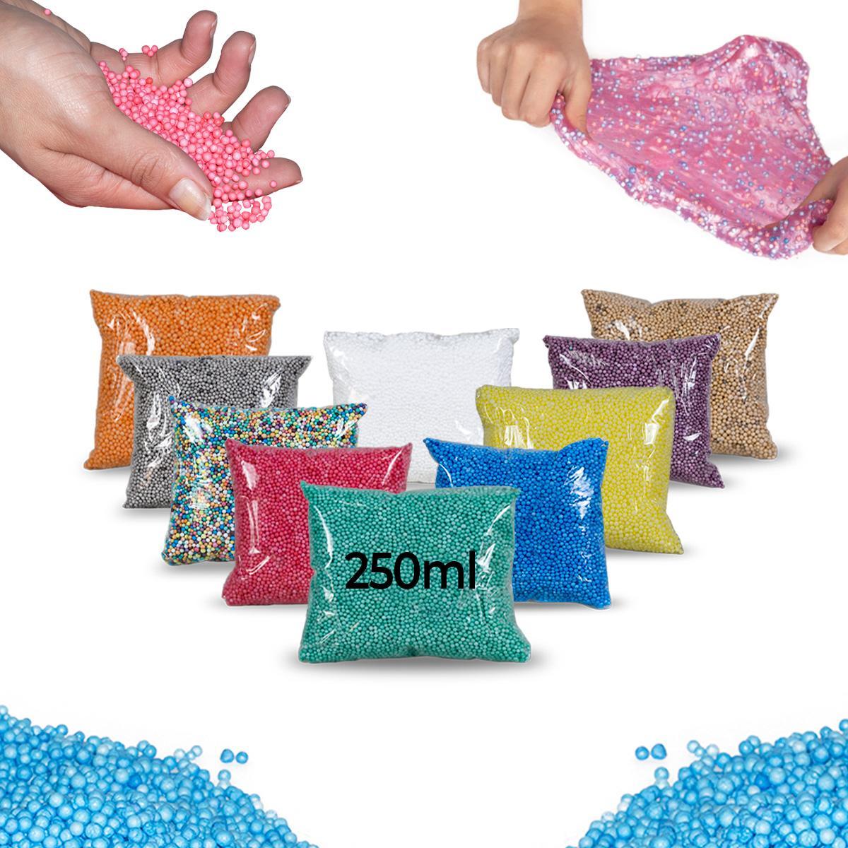 Miniatura 1 Isopor(Pérola)Bolinha Slime Puff Artesanato Colorido 250Ml