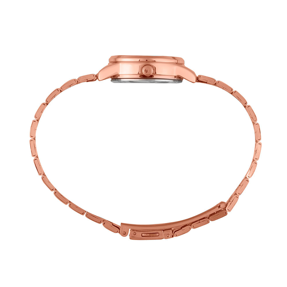 Miniatura Relógio Feminino Minimalista Rosé