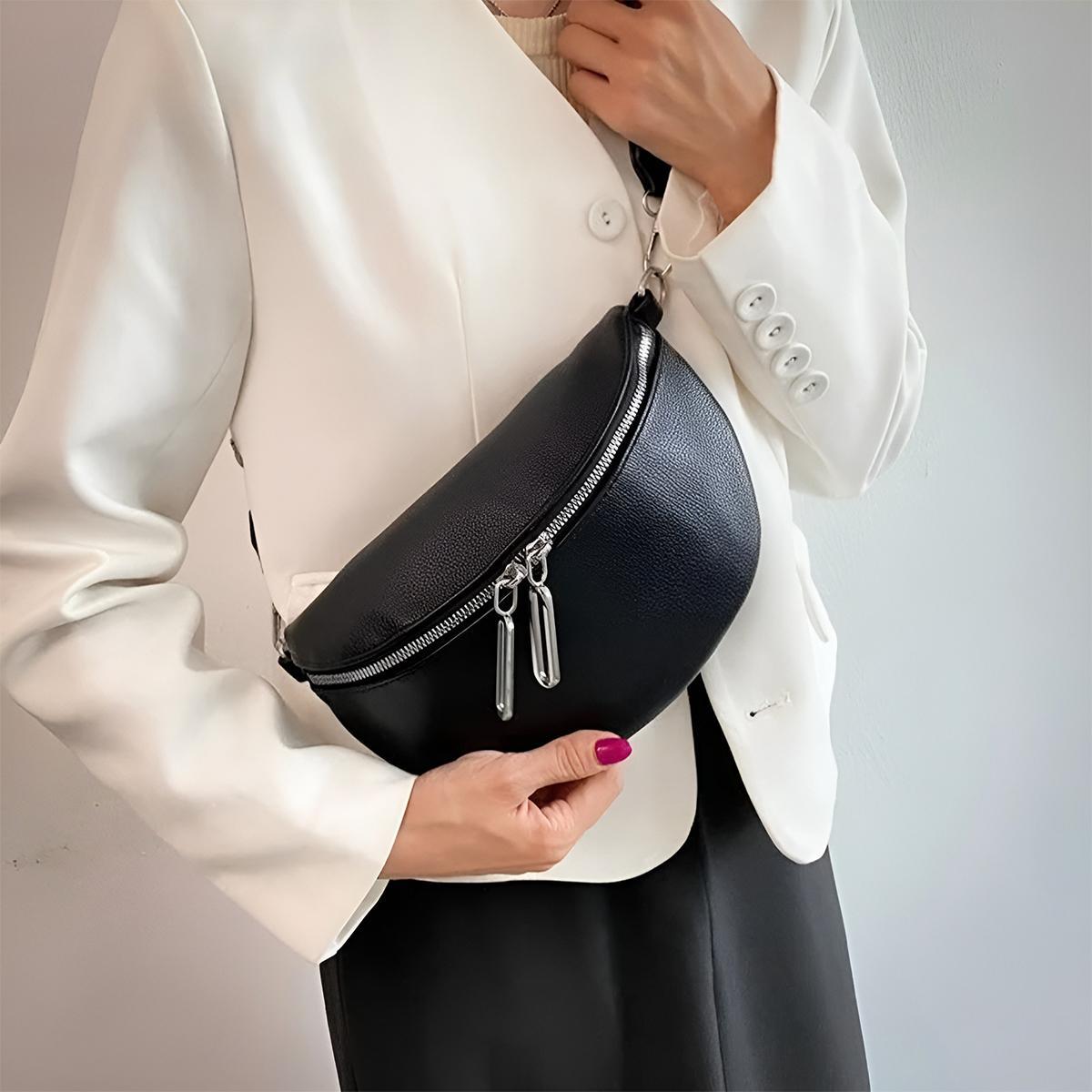 Miniatura Bolsa Transversal Pochete Casual Alça Ajustável Lisa