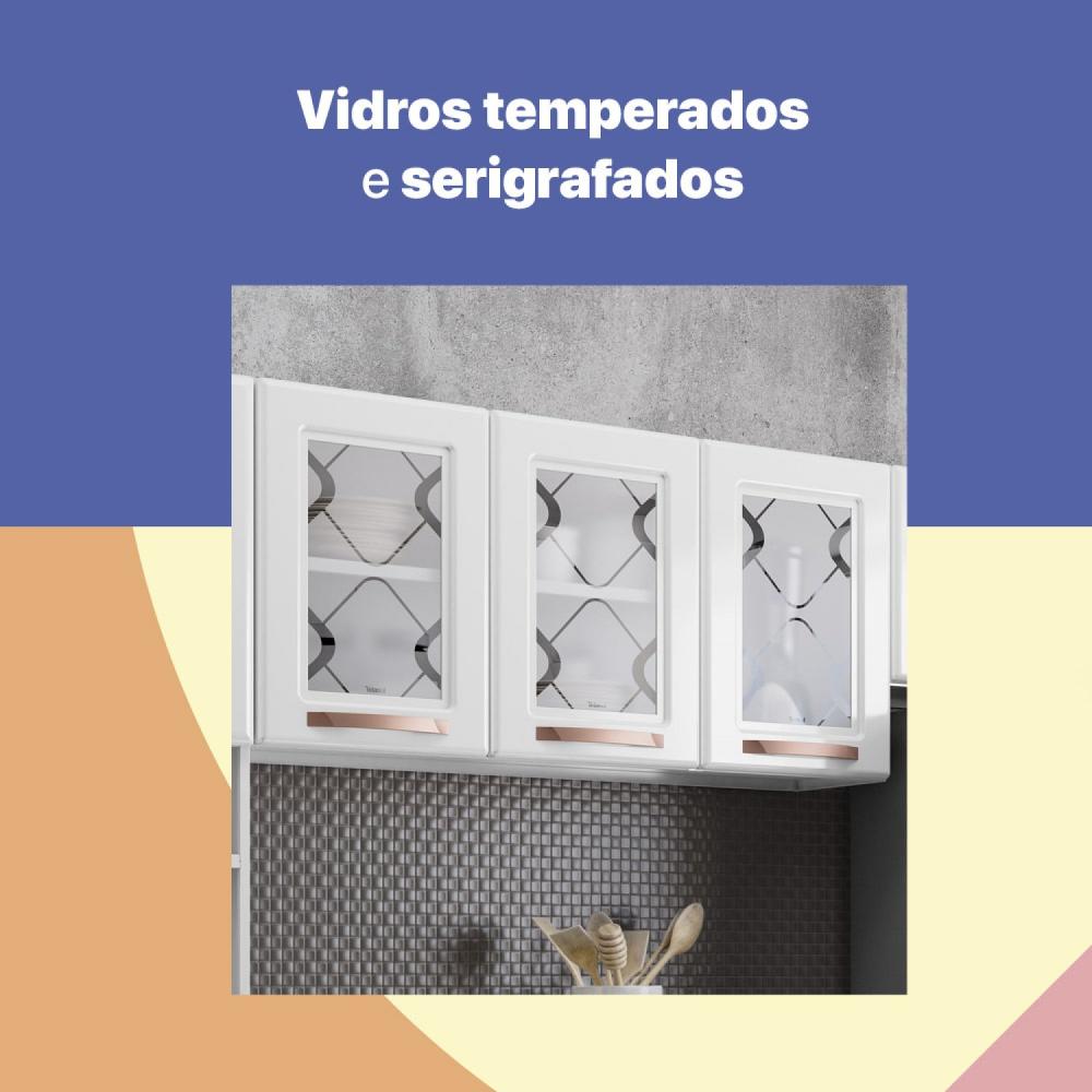 Cozinha Compacta de Aço 3 Peças Mirage New Telasul	 Branco