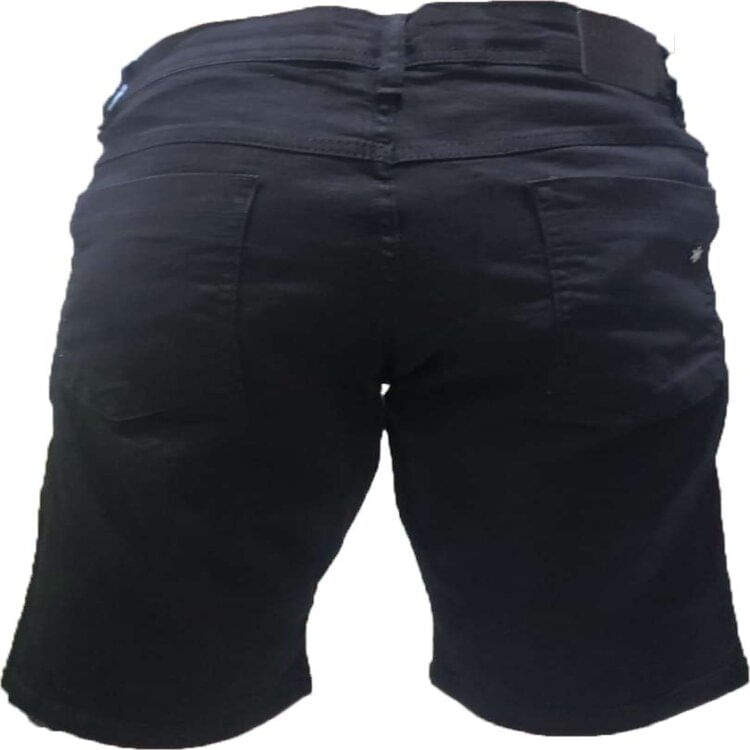 Miniatura Bermuda Okdok Jeans Masculina - Preto - PRETO 38