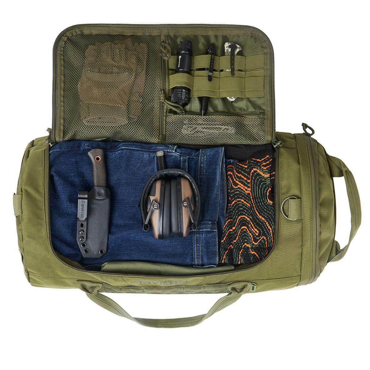 Miniatura Mala Duffel Bag Discovery Verde Oliva Bolsa 34L Invictus