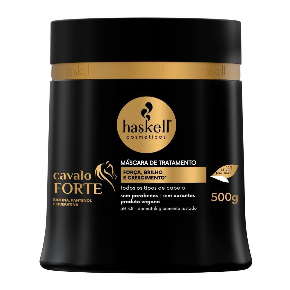 Miniatura Kit Máscaras Cavalo Forte Hidra + Cavalo Forte + Infusão De óleos Haskell - 500g - Cabelos Ressecados