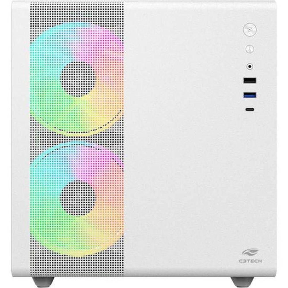 Miniatura Gabinete Gamer C3tech Aquarius Mt-g710 Sem Fans Branco