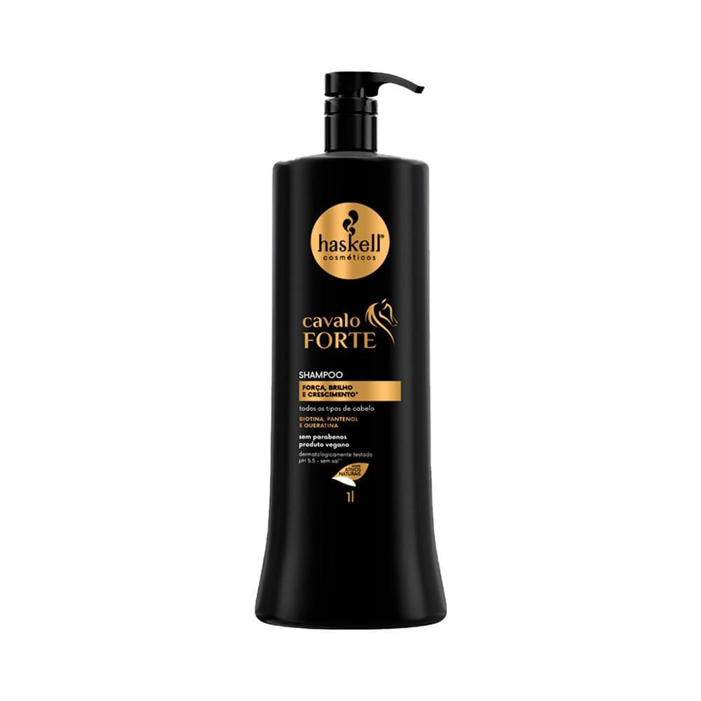 Miniatura Kit Haskell Cavalo Forte Shampoo Condicionador Litro Máscara