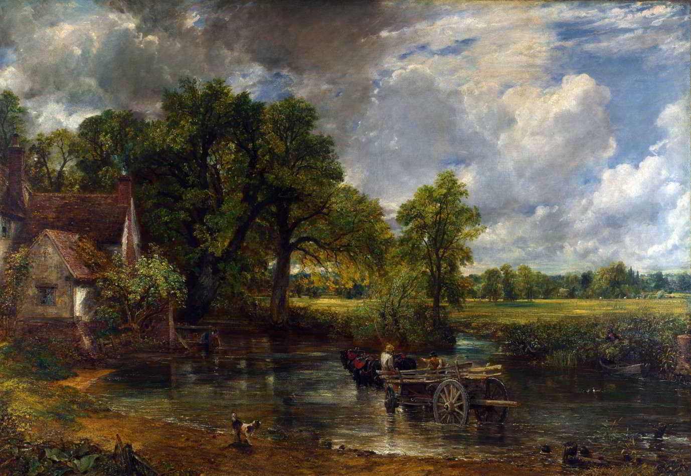 A Carroça de Feno - Constable - Tela 50x72 Para Quadro