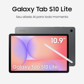 Miniatura Tablet Samsung Galaxy S10 Lite 10.9" Android 15 128GB Exynos 1380 Wi-fi 8MP Caneta S Pen Capa Protetora Cinza
