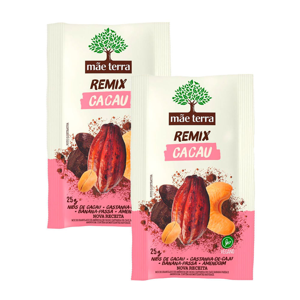 Miniatura Kit 2 Remix Cacau Mãe Terra 25g
