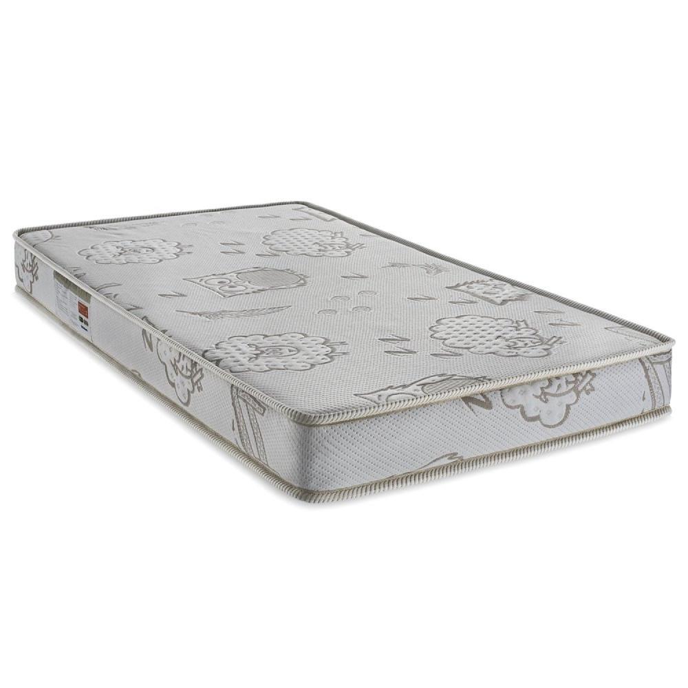 Miniatura Colchão Baby Malha Petit Perle 70x130x12cm Ortobom Branco