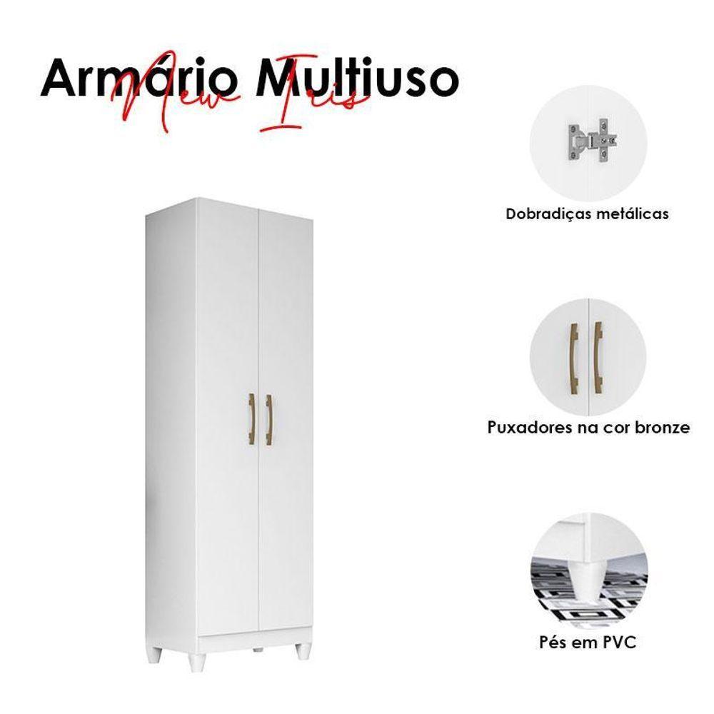 Miniatura Armário Multiuso New Iris Branco Brilho - Moval
