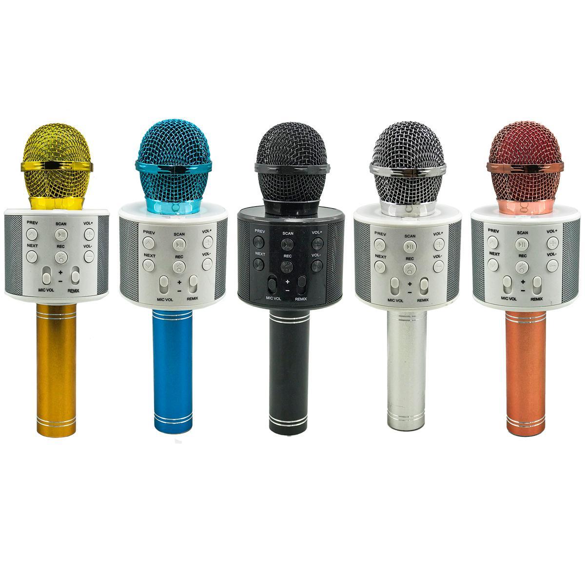 Miniatura Microfone Sem Fio Bluetooth Karaoke - Ws858
