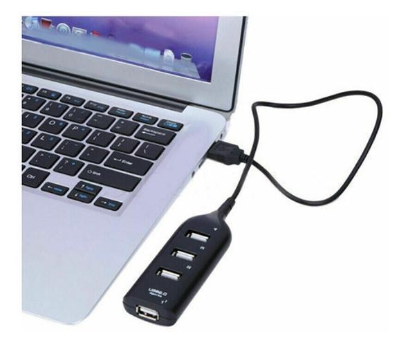 Hub Usb Extensor De Portas Usb 2.0 4 Portas Adaptador Usb Preto - Hub - 4 portas