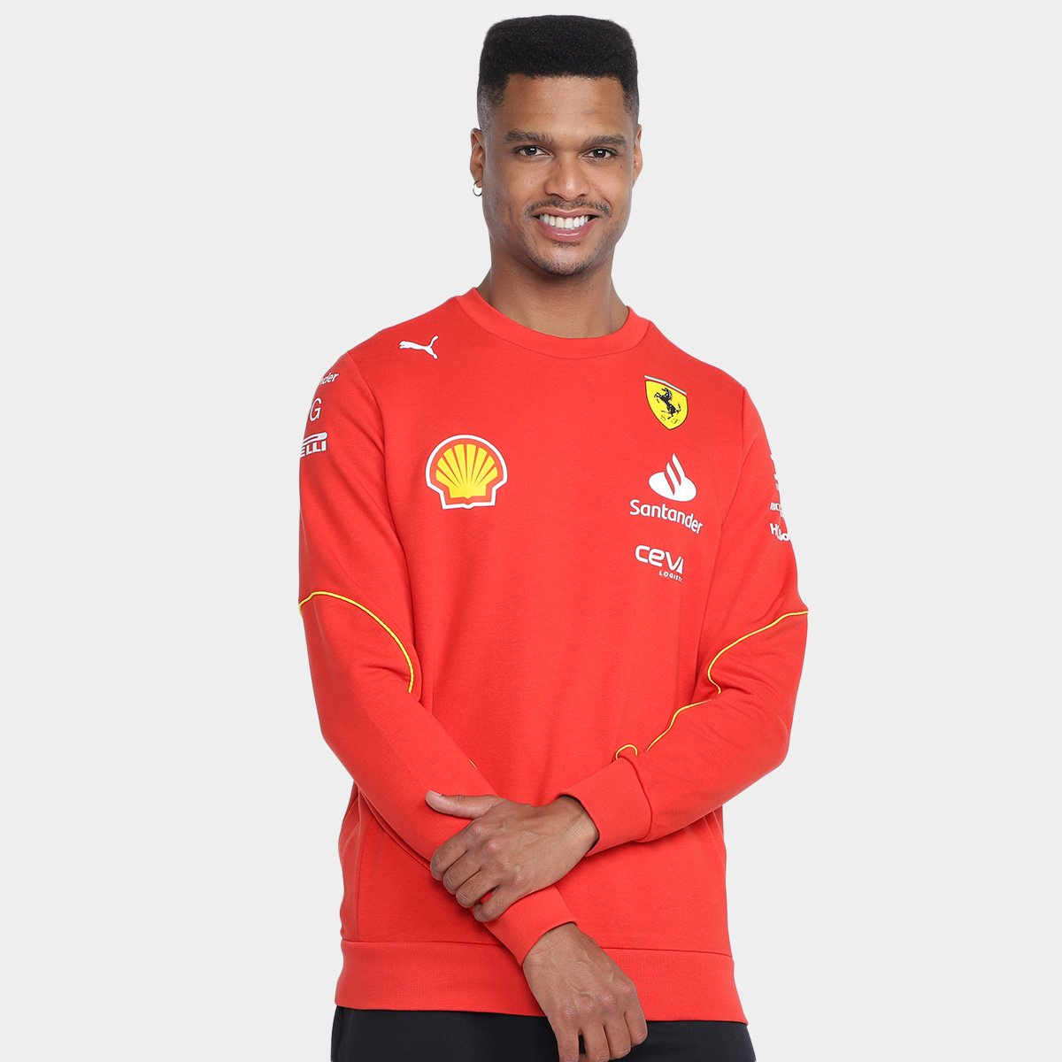 Miniatura Moletom Puma Scuderia Ferrari Masculino Vermelho - G