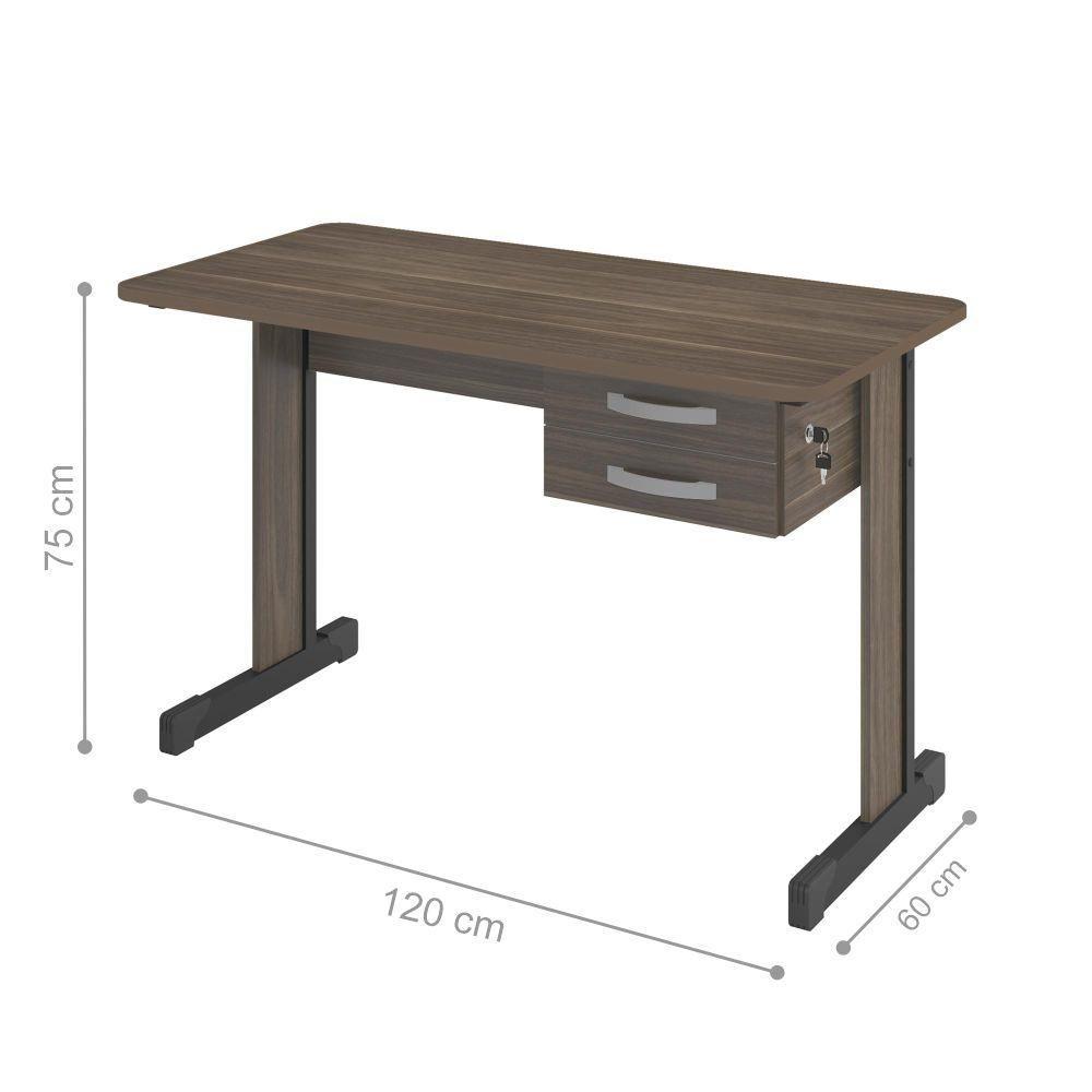 Miniatura Jogo Mesa Com Gaveteiro E Cadeira Giratória Affara Preto
