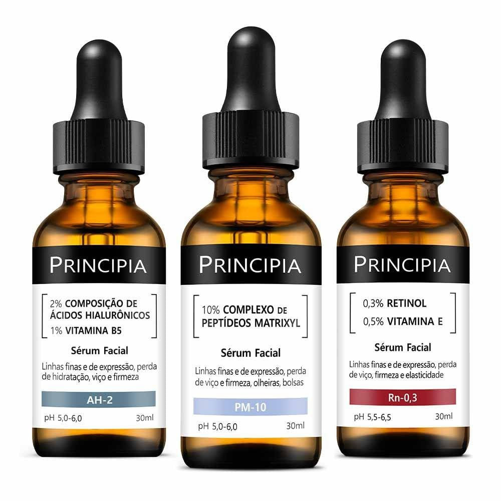 Miniatura Kit Trio Antissinais Principia Ah-02 + Pm-10 + Rn-0,3 30ml Cada