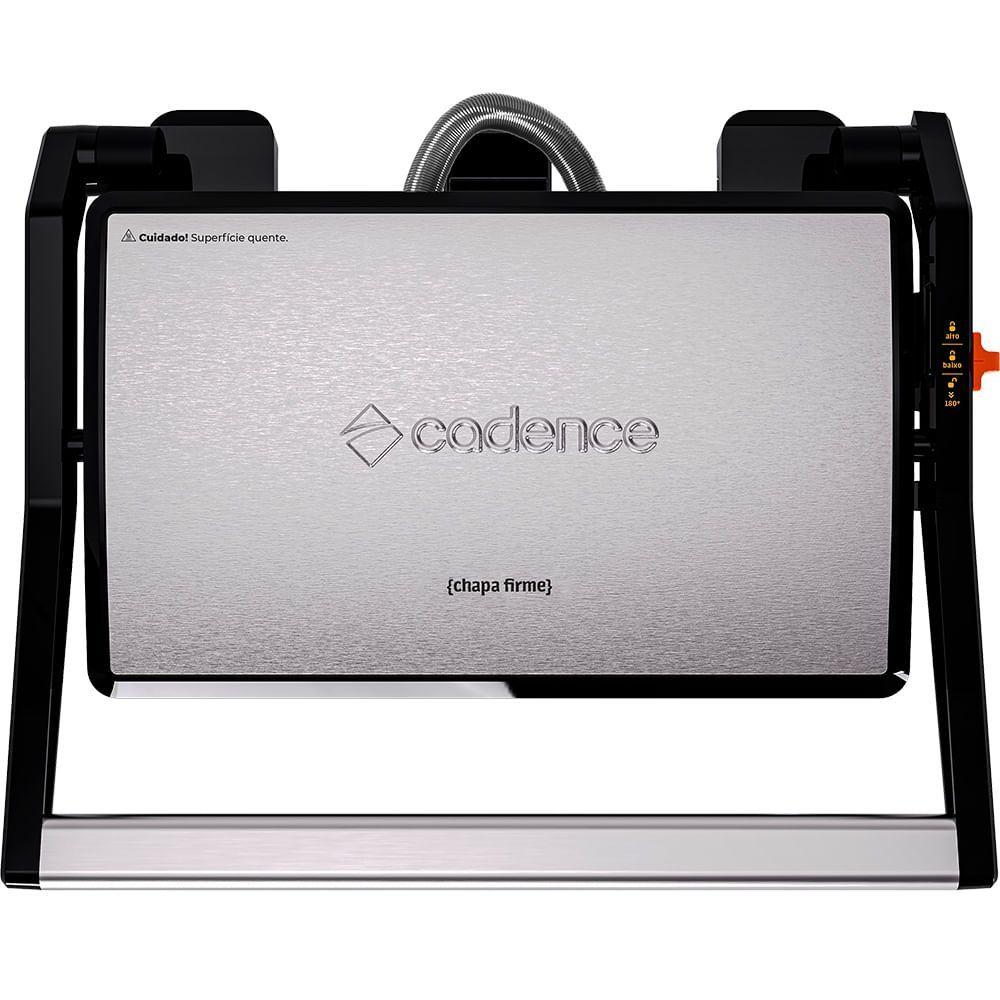 Grill Cadence Inox Chapa Firme 110V