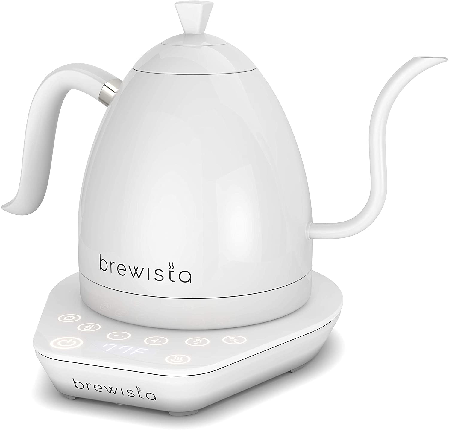 Miniatura Brewista Chaleira Elétrica Capacidade 1L Cabo Ergonômico 1500W110V Branco Neve
