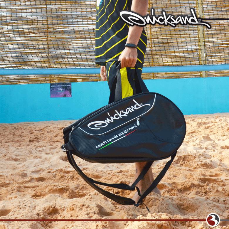 Mochila Raqueteira Beach Tennis Quicksand Backpack Preta