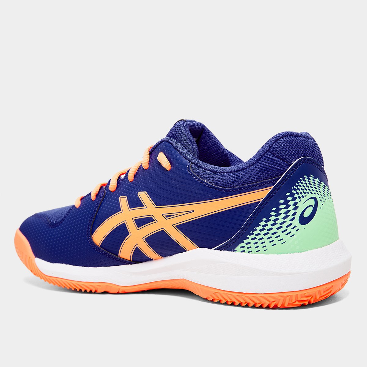 Miniatura Tênis Asics Gel-Dedicate 8 Padel Masculino Azul+Laranja - 40